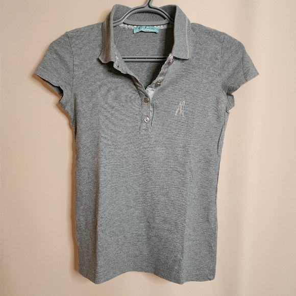 Guess by Marciano Grey Cotton Polo Shirt, Short Sleeved, y2k, vintage - Picture 1 of 7